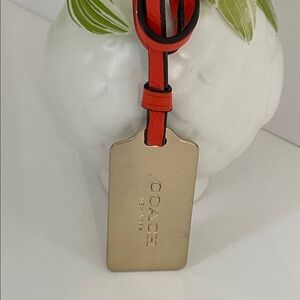 Coach Metal Hang Tag Bag Charm